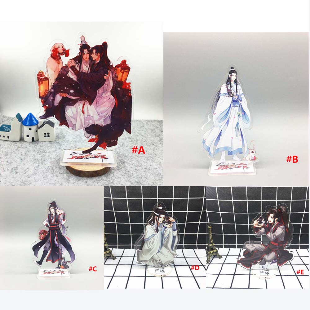 Cartoon Anime Acrylic Wei Wuxian Decoration Toys Lan WangJi two-sided  Collection Model Figure Model Toys Acrylic Stand Figure Mo Dao Zu Shi  Figure Model Plate B 